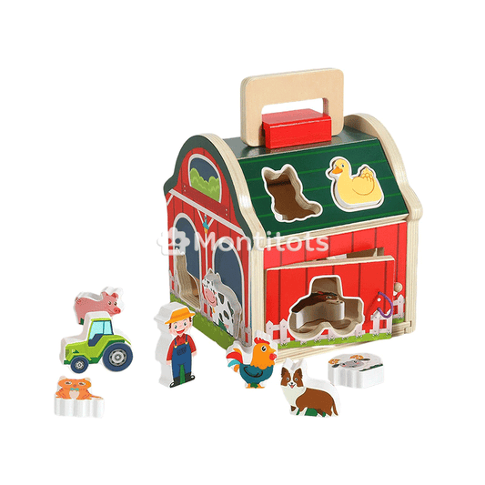 Montitots Montessori Wooden Farmhouse