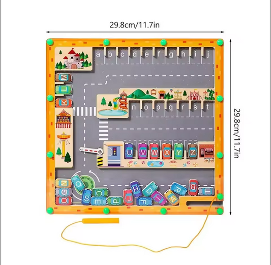 Montessori Alphabet Parking Maze