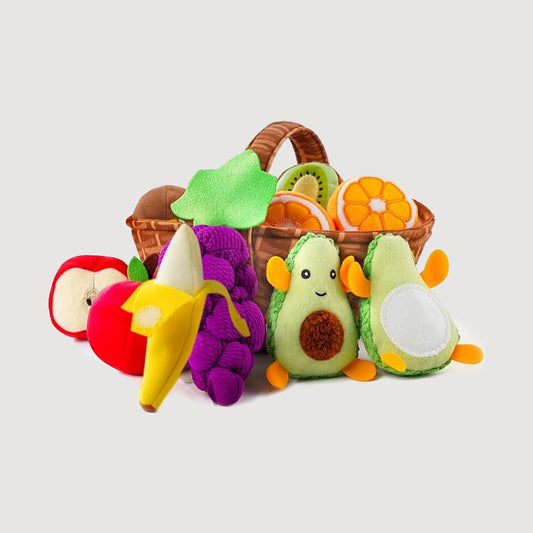 Montessori Fruit Basket – Plush Toy Set