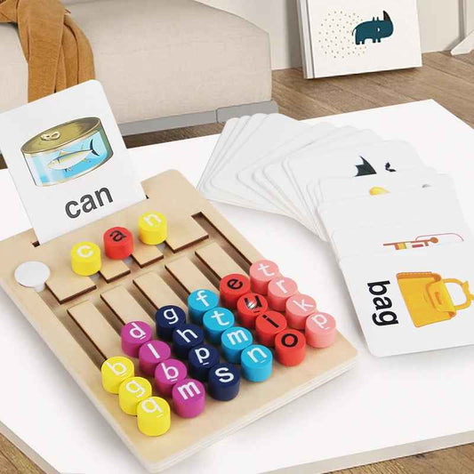 Montessori Vowels Go Position Spelling Word Letter Game Maze
