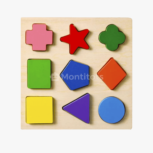 9 pcs shape puzzles geometric style