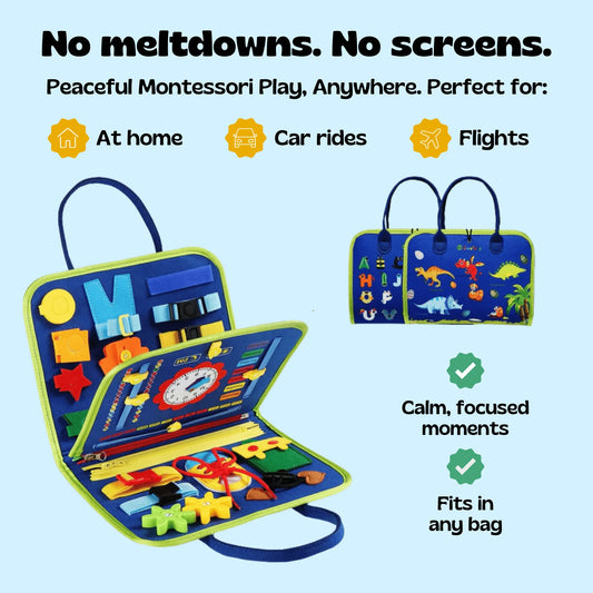 Montitots Toddler Montessori Busy Board