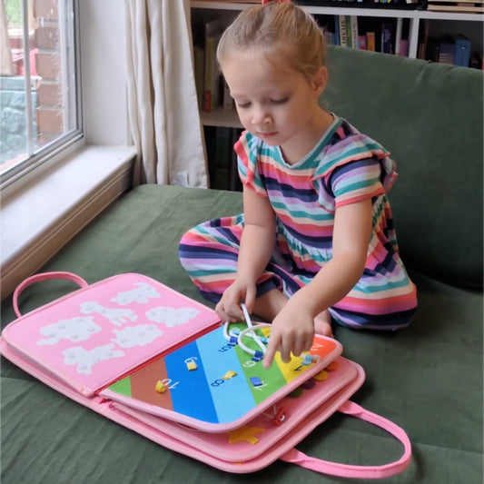 Montitots Toddler Montessori Busy Board