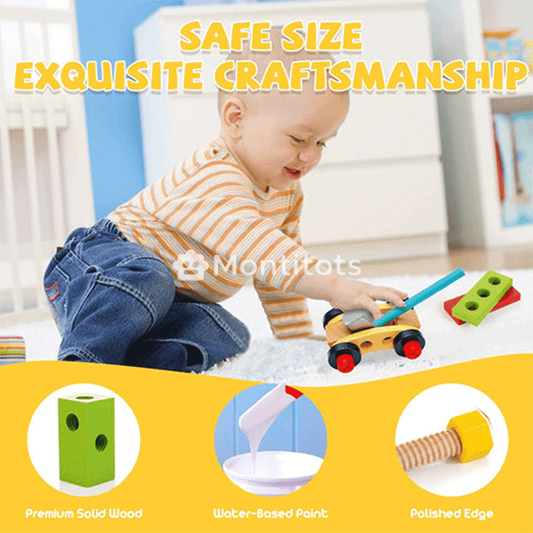 Montitots Montessori Wooden ToolBox