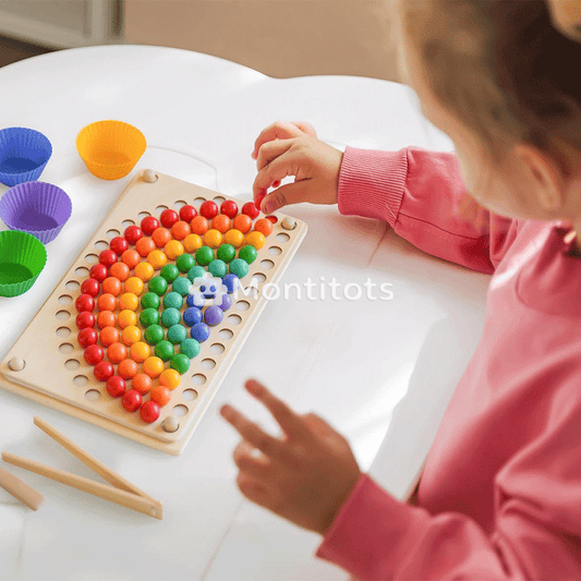 Montitots Montessori Rainbow Beads