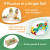 4pcs puzzles in a single set