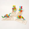 4pcs wood puzzles in different style