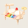 wooden drums set for 5 year old