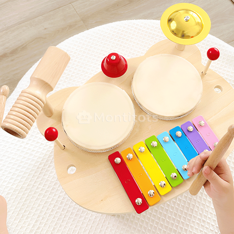 wooden drum set photo 3