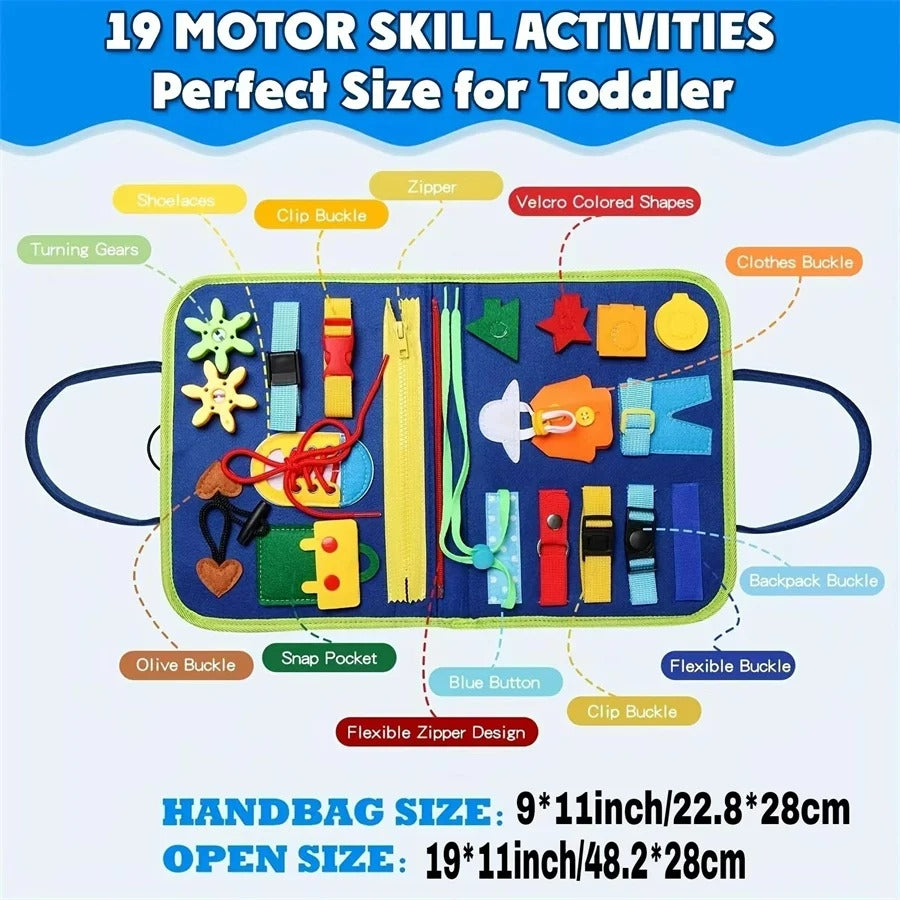 foldable busy board