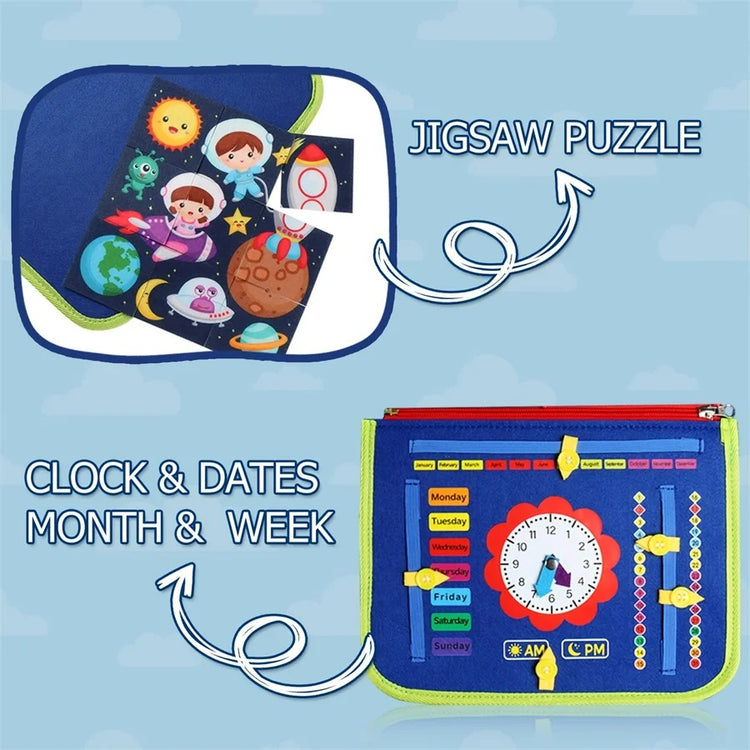 jigsaw puzzle in busy board