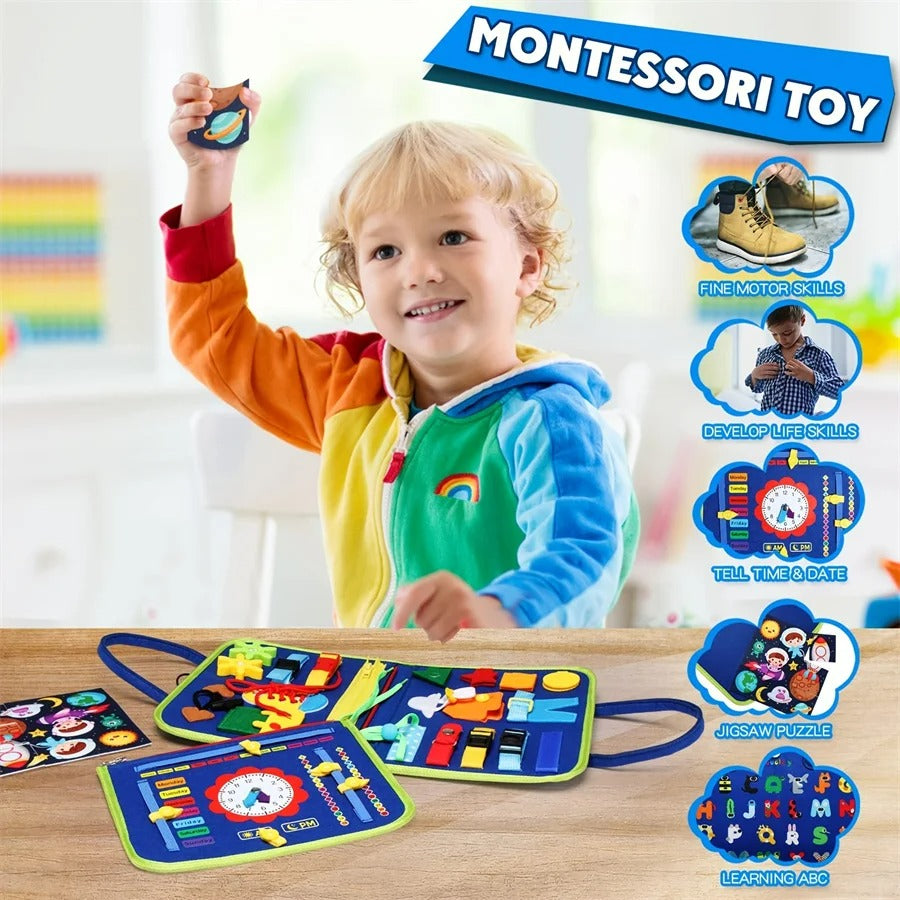 montessori busy board for boy