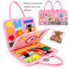 montessori busy board pink