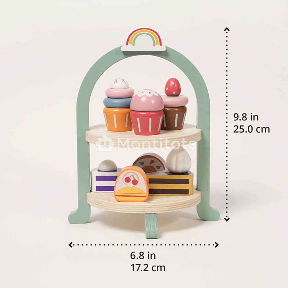 Montessori Cupcake Stacker sizes