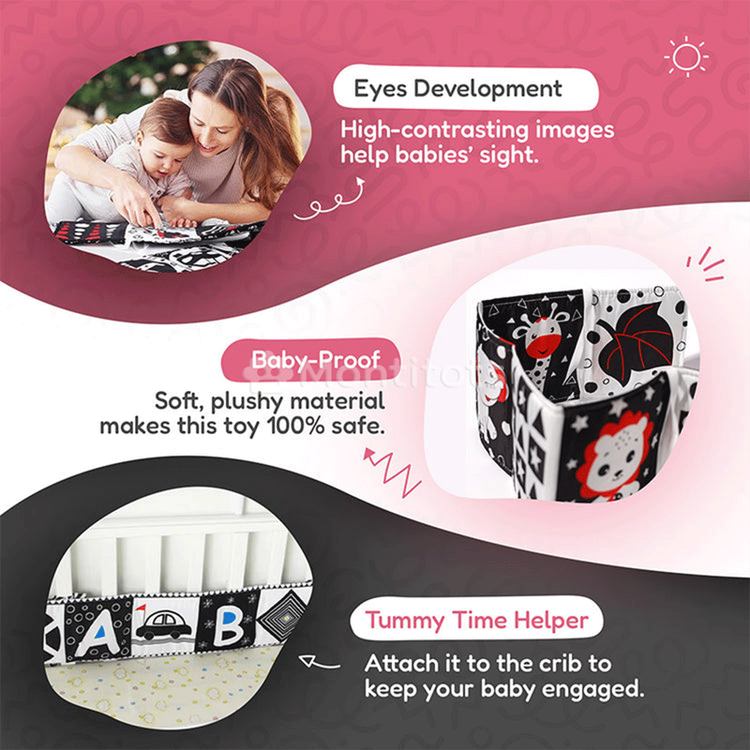 Montessori Newborn Contrast Book advantages