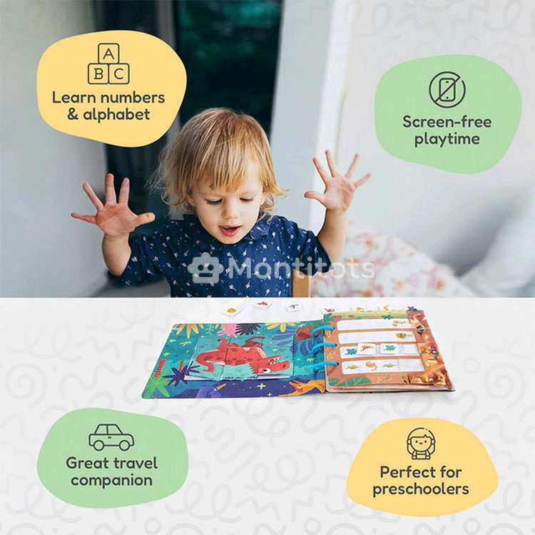 busy book with one child
