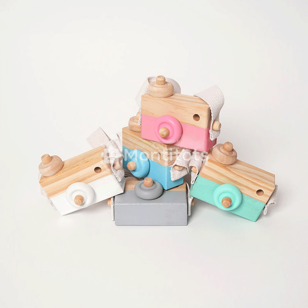5pcs Montessori Wooden Camera