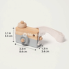 Montessori Wooden Camera in gray color