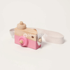 Montessori Wooden Camera in pink color