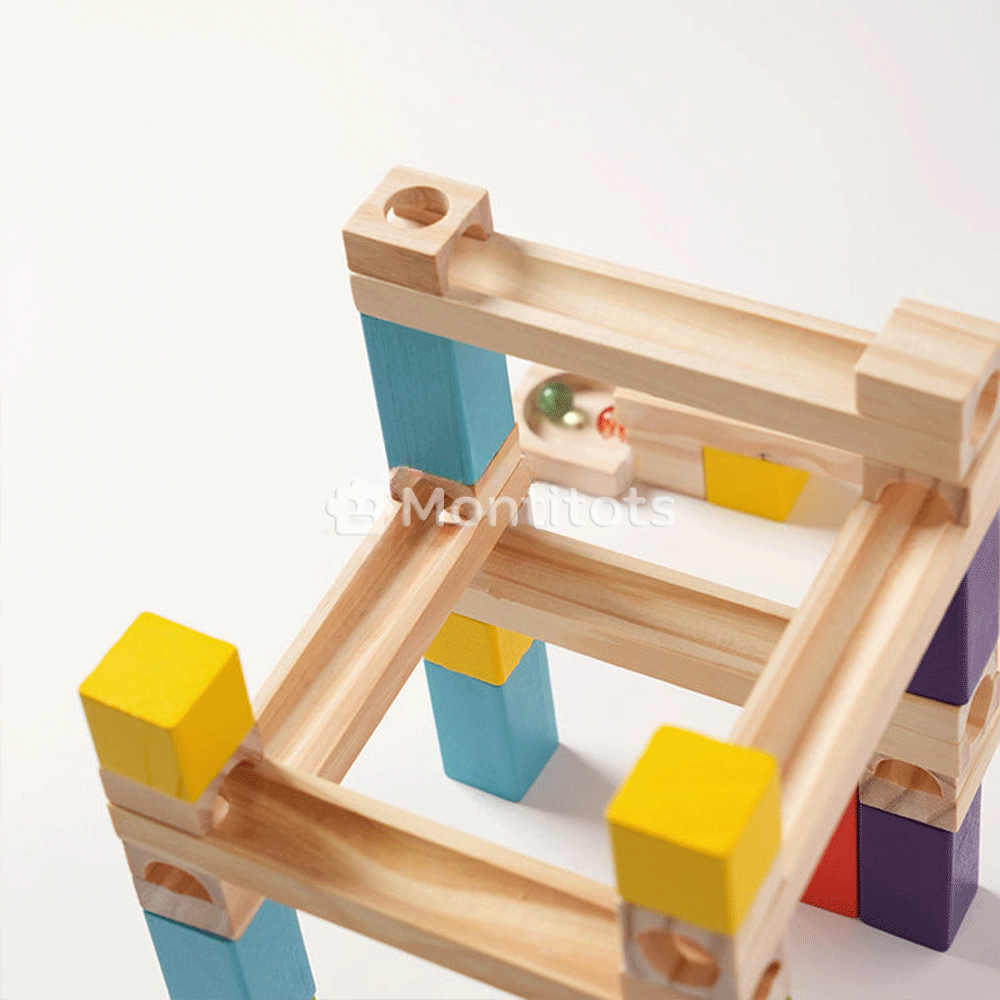 Montessori Wooden Marble Run photo6