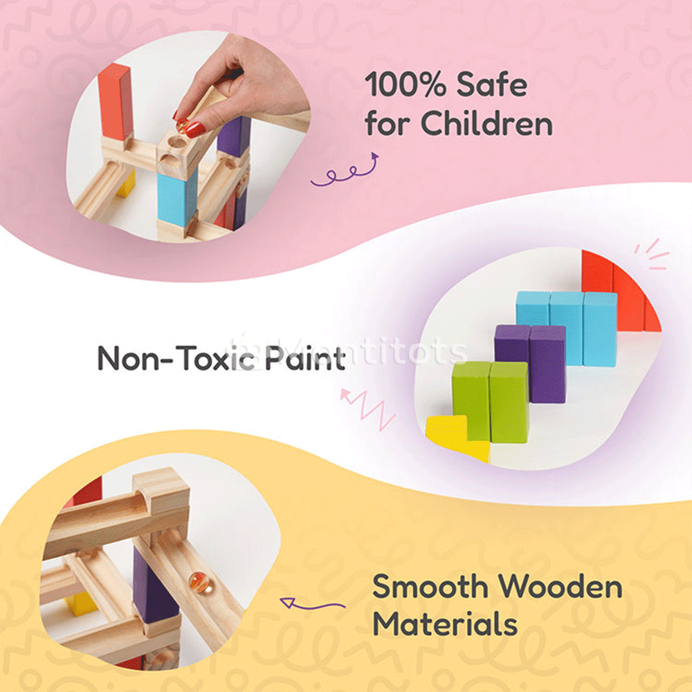 Montessori Wooden Marble Run photo7
