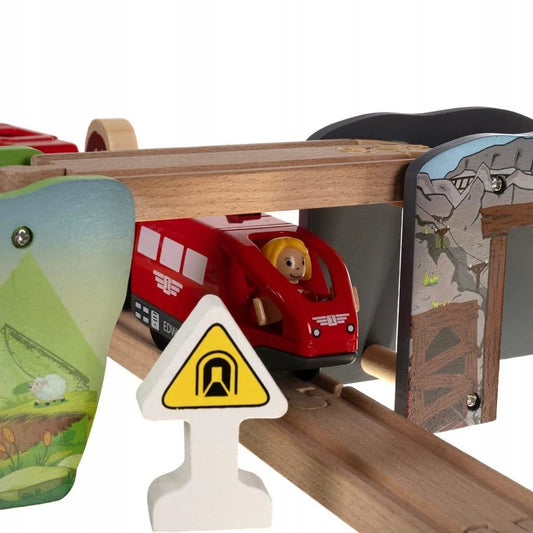 Montessori Wooden Train Track