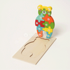 one bear wood puzzle standing