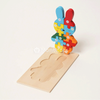 one wood puzzle in bear style
