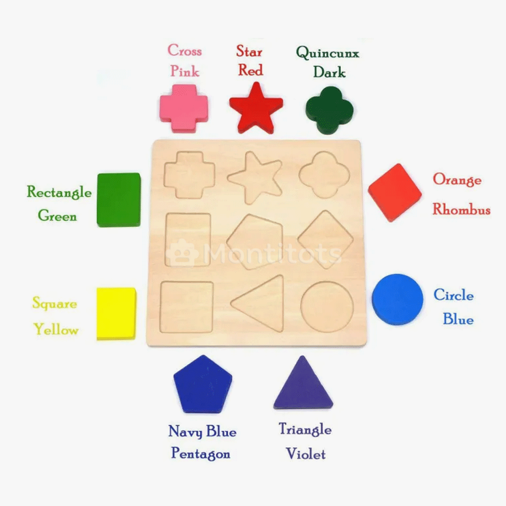 many colors shape puzzles