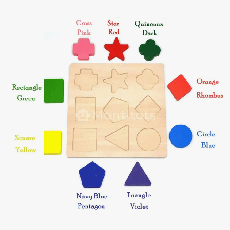 many colors shape puzzles