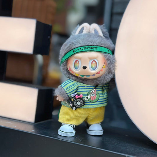 Labubu Figure - Youth Sports Outfit Set, Energetic Lifestyle Collectible