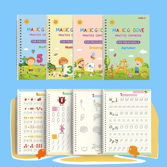 Tracing Book Reusable Handwriting Practice with Disappearing Ink & Grooves