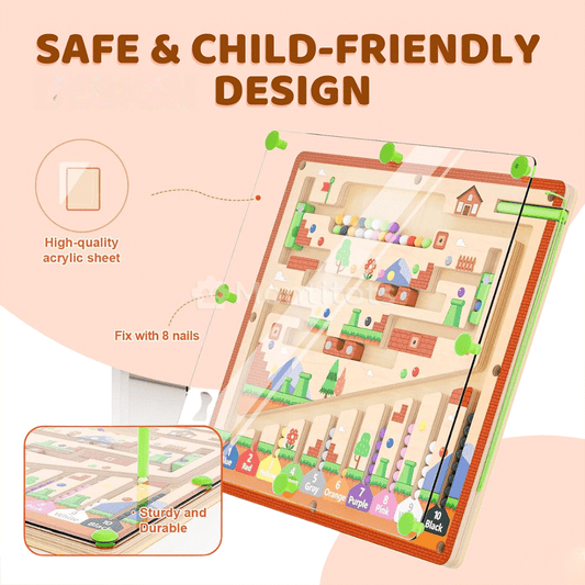 Montessori Magnetic Maze – 3 Smart Worlds of Hands-On Learning