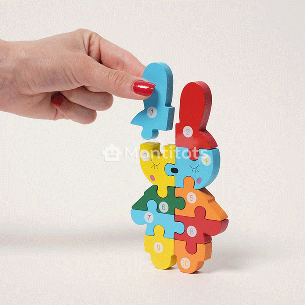 one set of wood puzzle cominbed