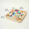 the sizes of wood teris toy